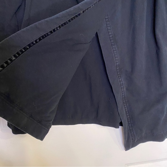 Lululemon Savasana Black Knit High Neck Asymmetrical Sweater Jacket Size 6 - Picture 5 of 9